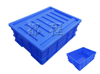 X217塑料周轉箱（箱（xiāng）蓋（gài）可選）